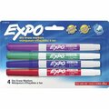 Newell Brands Dry-erase Markers, Fine Point, Nontoxic, Assorted, 4PK SAN2138430